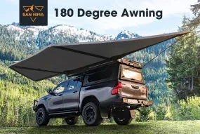 San Hima 180 Degree Free-Standing Awning 600D Double-Ripstop Oxford UPF50 