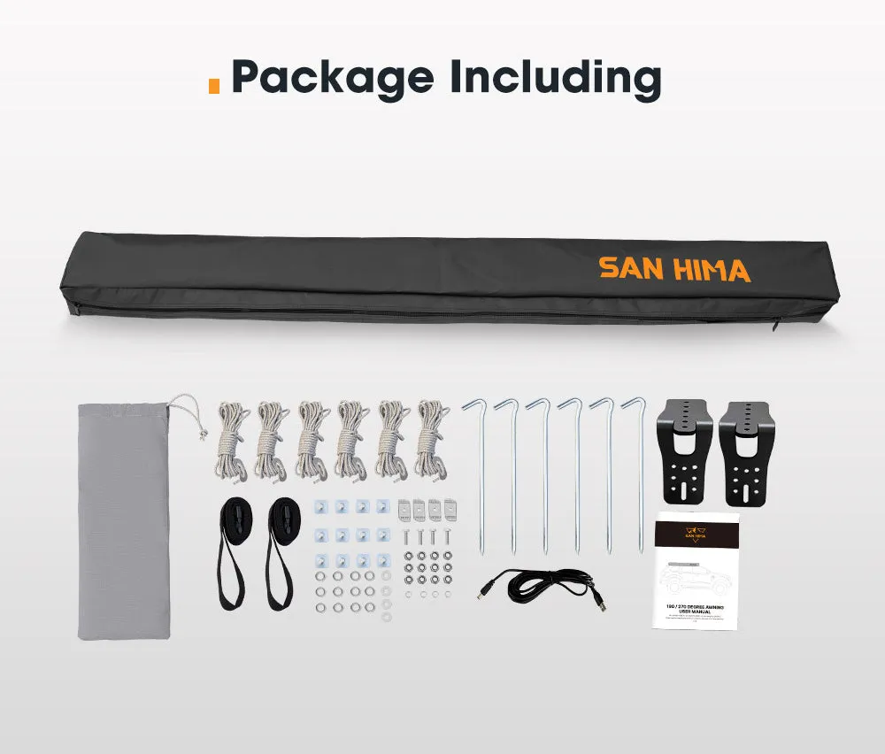 San Hima 270 Degree Awning 600D Double-Ripstop Oxford UPF50 