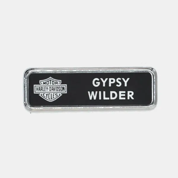Silver Name Badge Holders - Medium Size - Pack of 20
