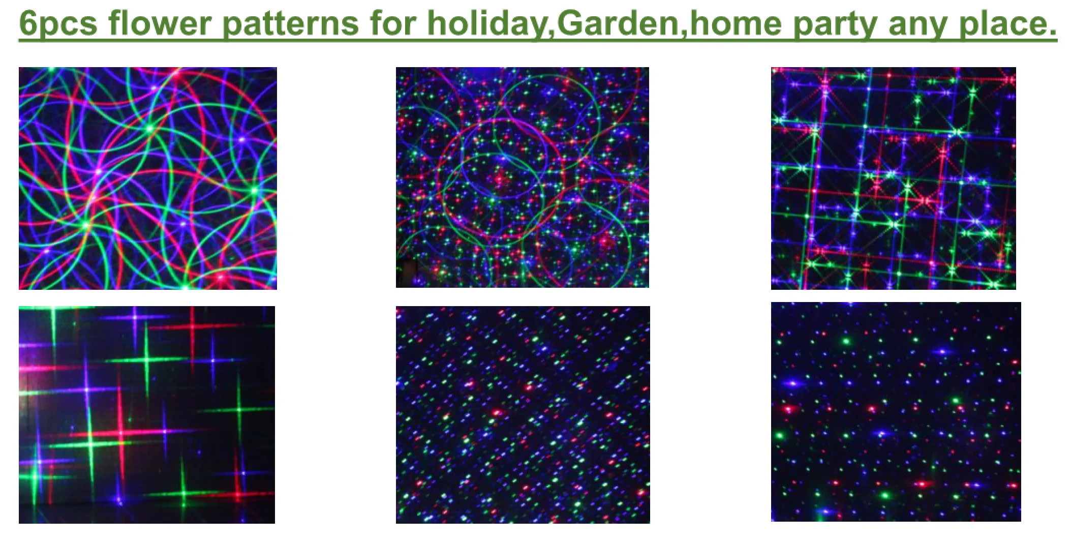SL-37 - RGB Moving 18 Pattern Laser Christmas Light -2nd GEN v2