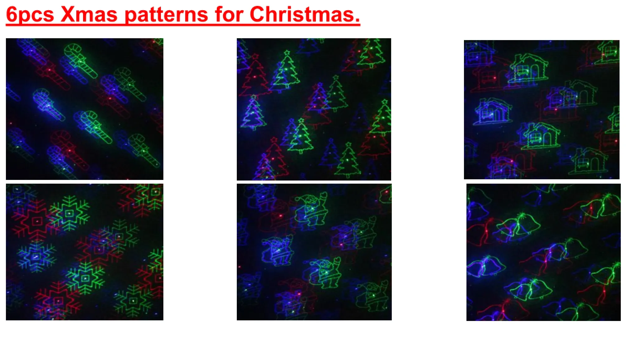 SL-37 - RGB Moving 18 Pattern Laser Christmas Light -2nd GEN v2