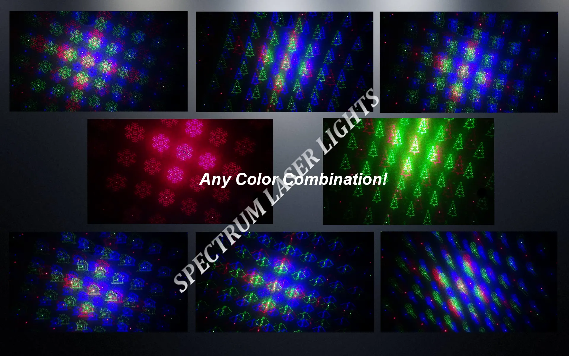SL-37 - RGB Moving 18 Pattern Laser Christmas Light -2nd GEN v2