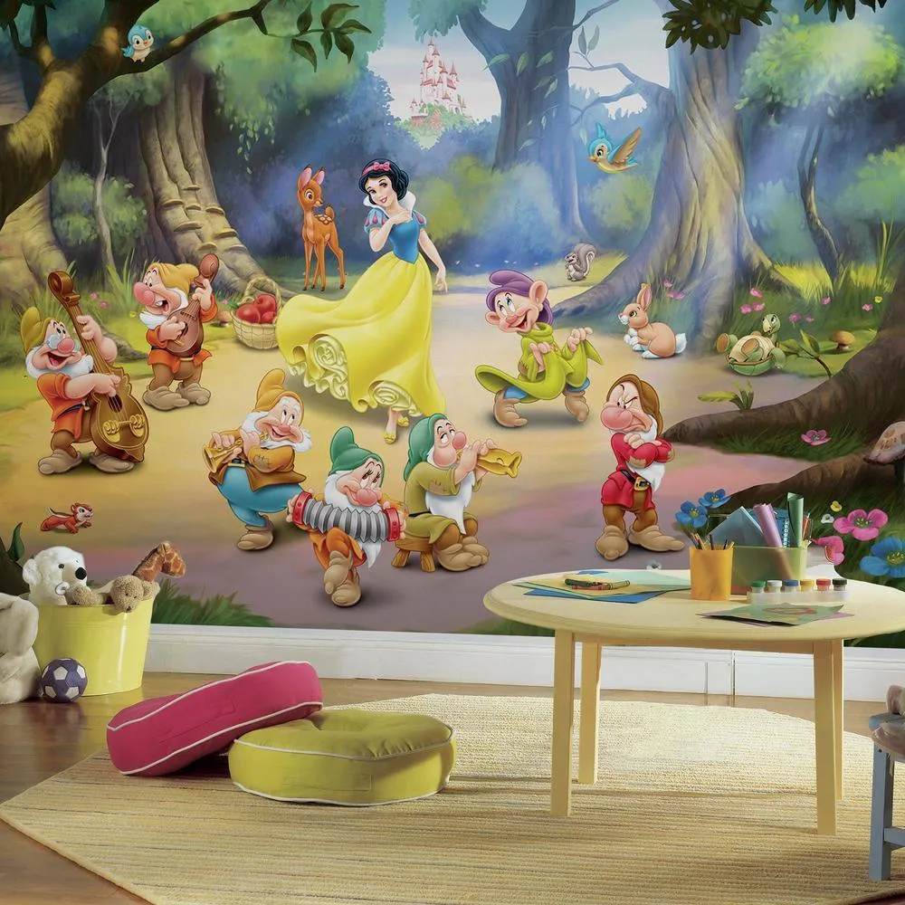 Snow White and the Seven Dwarfs XL Spray and Stick Wallpaper Mural