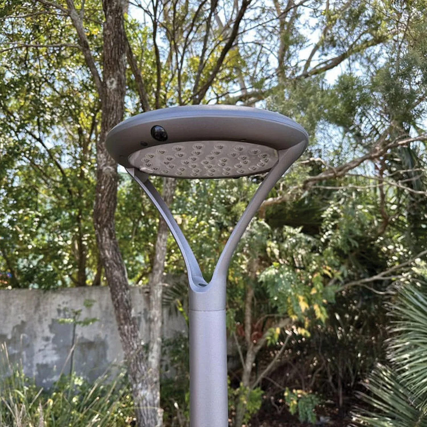 Solar LED Garden Post Light with PIR Sensor