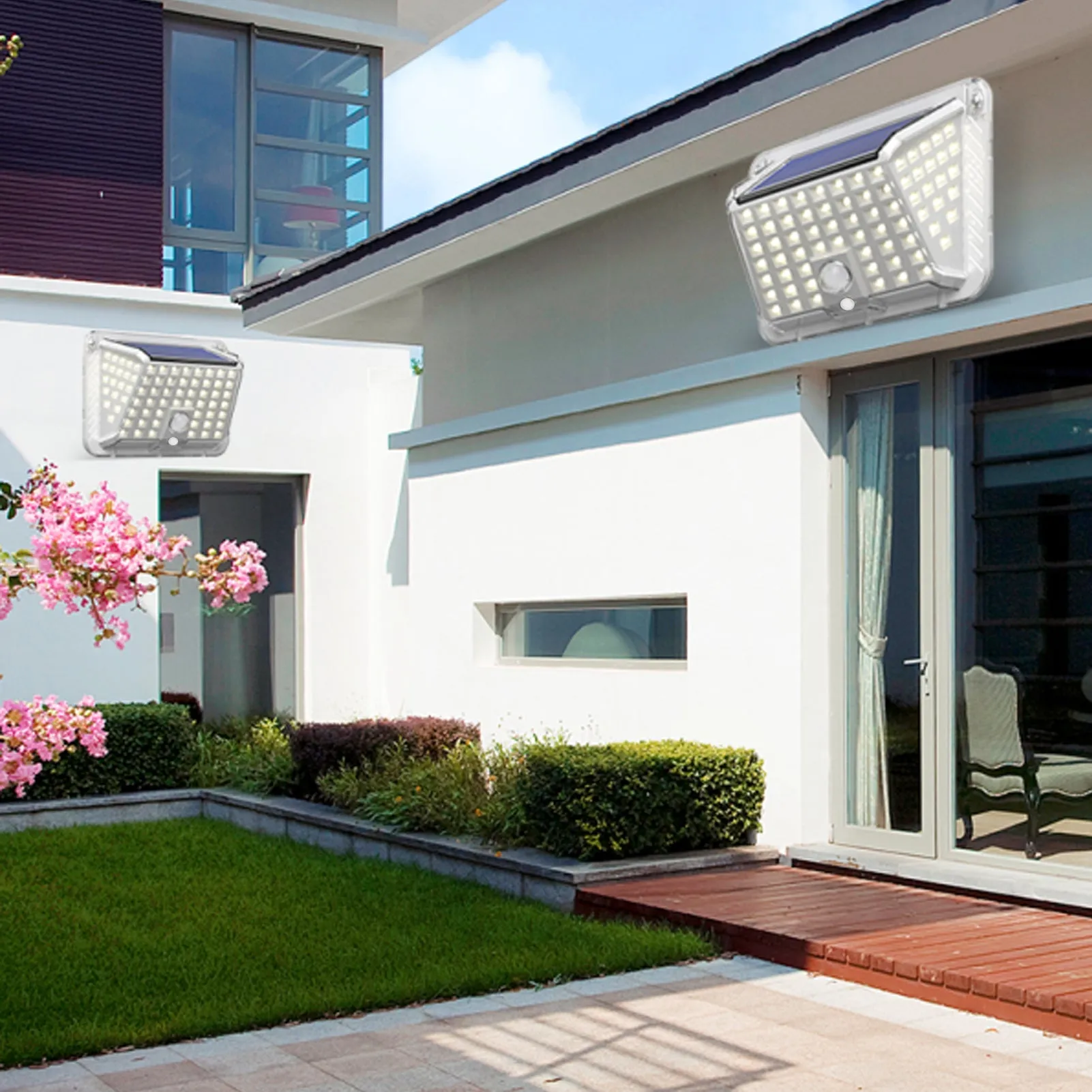 Solar Lights Outdoor Wireless LED