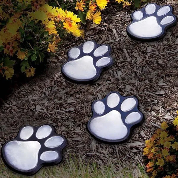 Solar Powered Pet Paw Lights(4 PCS)
