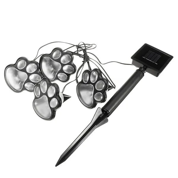 Solar Powered Pet Paw Lights(4 PCS)