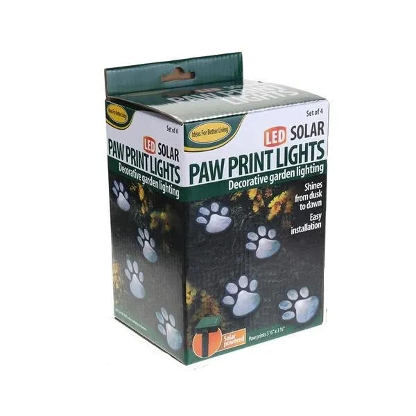Solar Powered Pet Paw Lights(4 PCS)