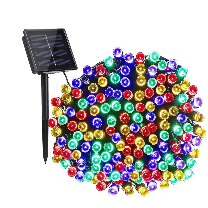 Solar-Powered RGB LED Waterproof Fairy Lights JG128