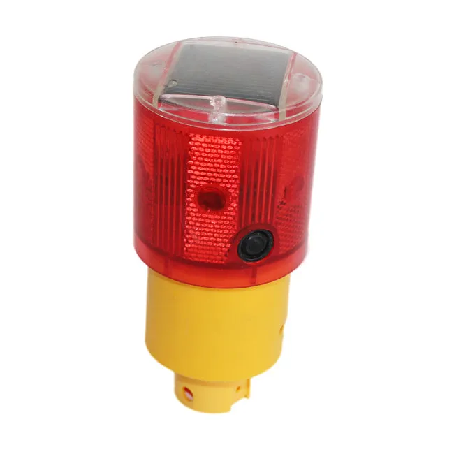 Solar Powered Traffic Cone Flash Warning Light JW074