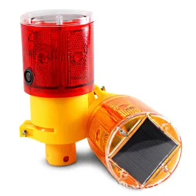 Solar Powered Traffic Cone Flash Warning Light JW074