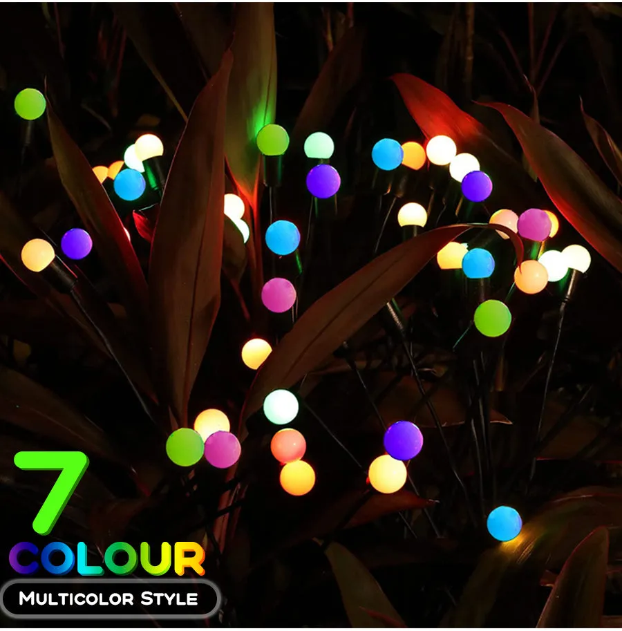 Solar Swaying Light 10LED 2pcs Pack RGB Multi-Color #6966