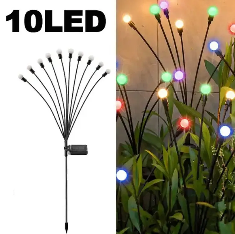 Solar Swaying Light 10LED 2pcs Pack RGB Multi-Color #6966