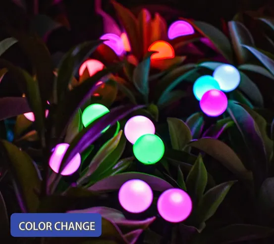 Solar Swaying Light 10LED 2pcs Pack RGB Multi-Color #6966