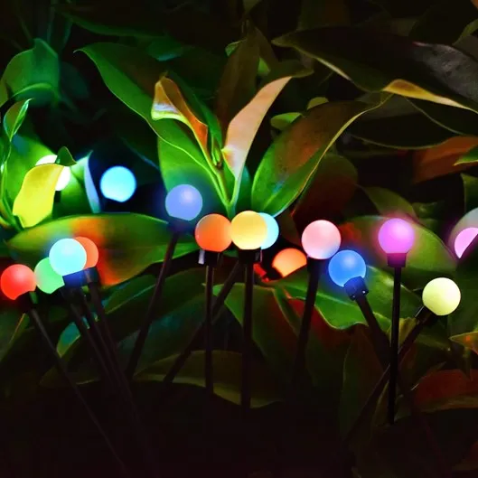 Solar Swaying Light 10LED 2pcs Pack RGB Multi-Color #6966