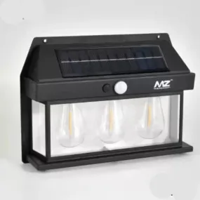 Solar Wall Lights Outdoor Wireless Dusk to Dawn Lights Solar Wall Lantern Fixture 3 Modes & Motion Sensor Waterproof Exterior