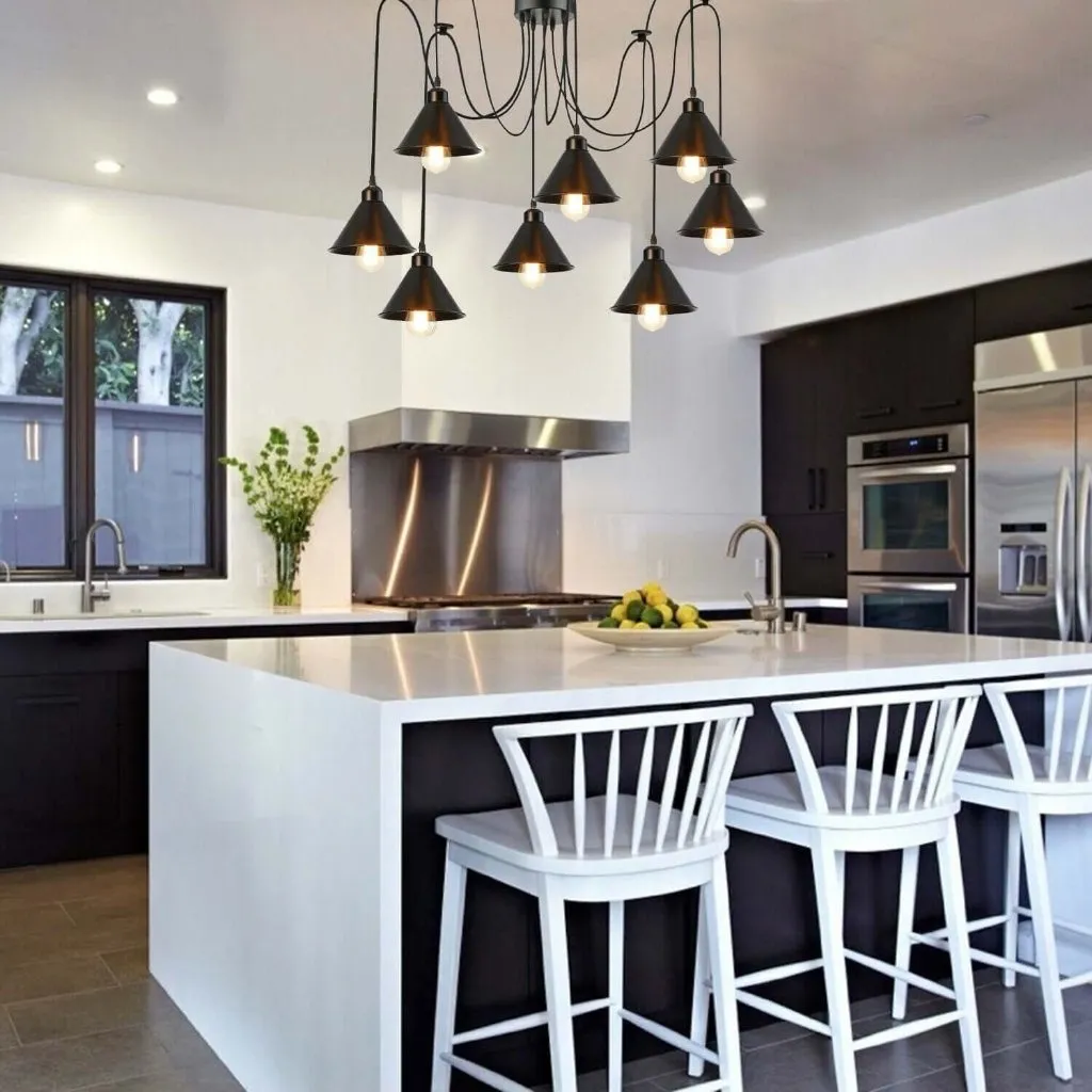 Spider Light - Ceiling Pendant Light Multi Outlet 8 Way
