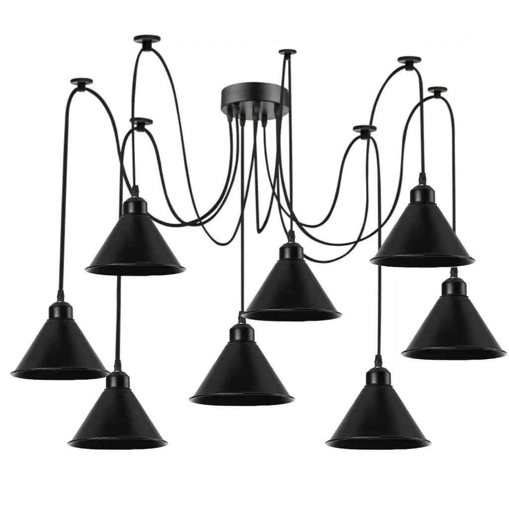 Spider Light - Ceiling Pendant Light Multi Outlet 8 Way