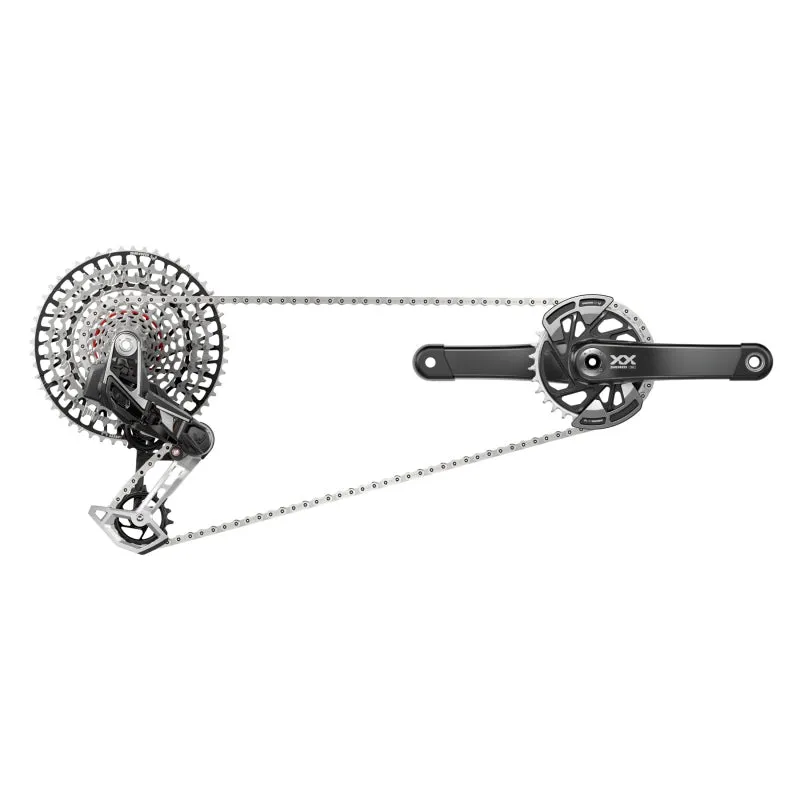 SRAM XX T-Type Eagle Transmission Groupset - 175mm Crank 32t Chainring AXS POD Controller 10-52t Cassette Rear Derailleur Chain