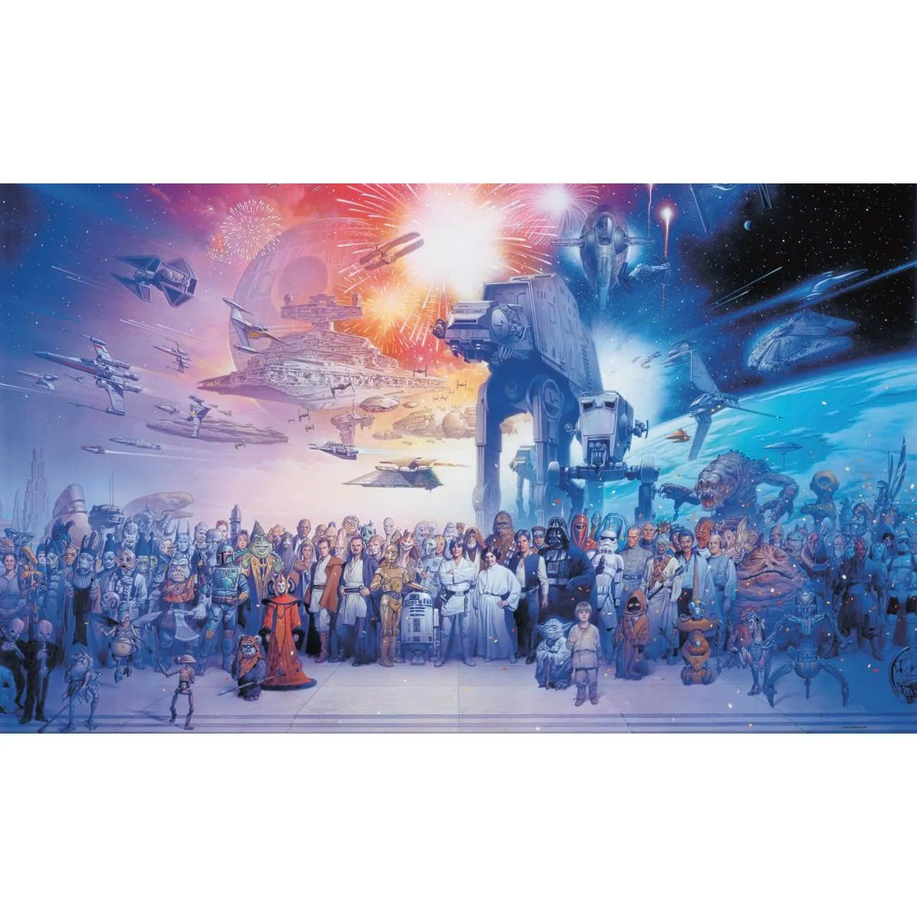 Star Wars Saga XL Spray and Stick Wallpaper Mural