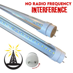 T8 G13 SWIVEL ENDS 4' LED 22 Watt  3,344 Lumens - NO RF - CLEAR LENS - Aluminum/Polycarbonate - 12 Year Warranty