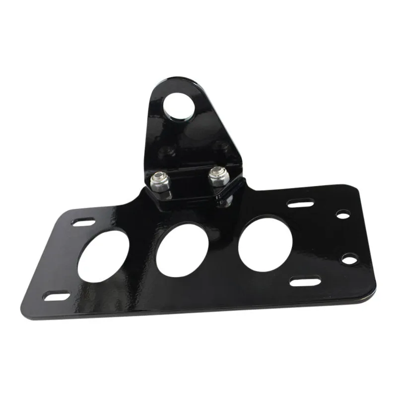 TC Bros. Side Mount License Plate Bracket (with no light) 20mm (3/4") Axle Mount
