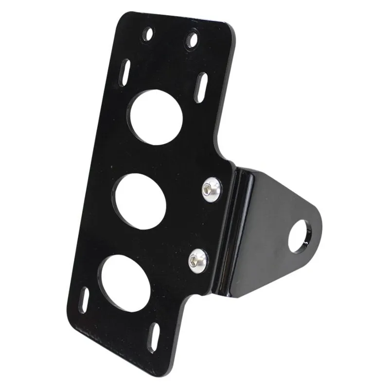 TC Bros. Side Mount License Plate Bracket (with no light) 20mm (3/4") Axle Mount