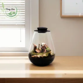 Terrarium with Grow Light Micro-Landscape