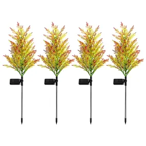 timeless Solar Christmas Tree Garden Stake Lights, Xmas Tree Solar Yard Landscape Path Lights, Outdoor Waterproof Christmas Pathway Lights for Christmas Decoration Pathway Garden Patio Yard Patio,30in E(4pcs colored light)