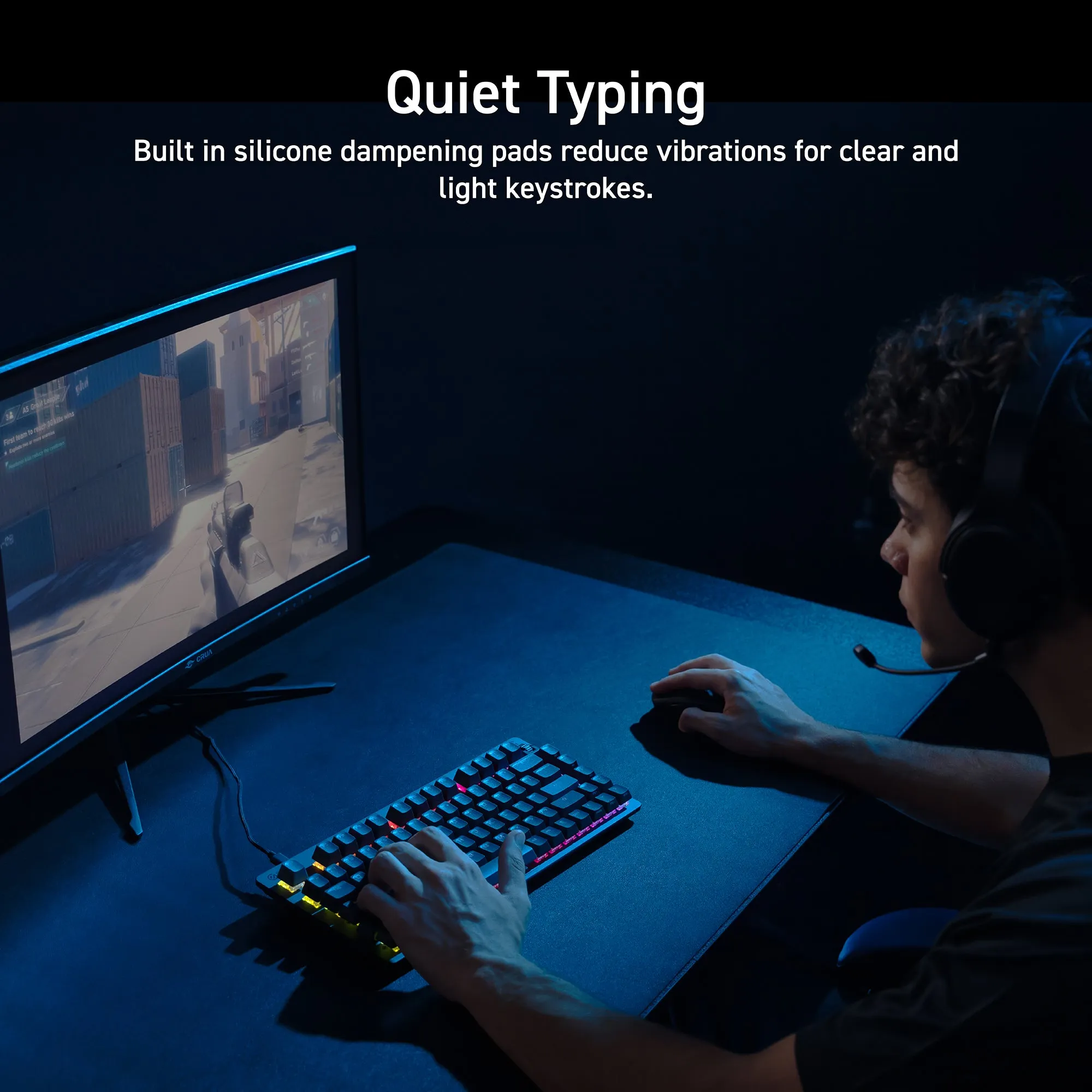 TK-VK720A Rapid Trigger Silent Gaming Keyboard