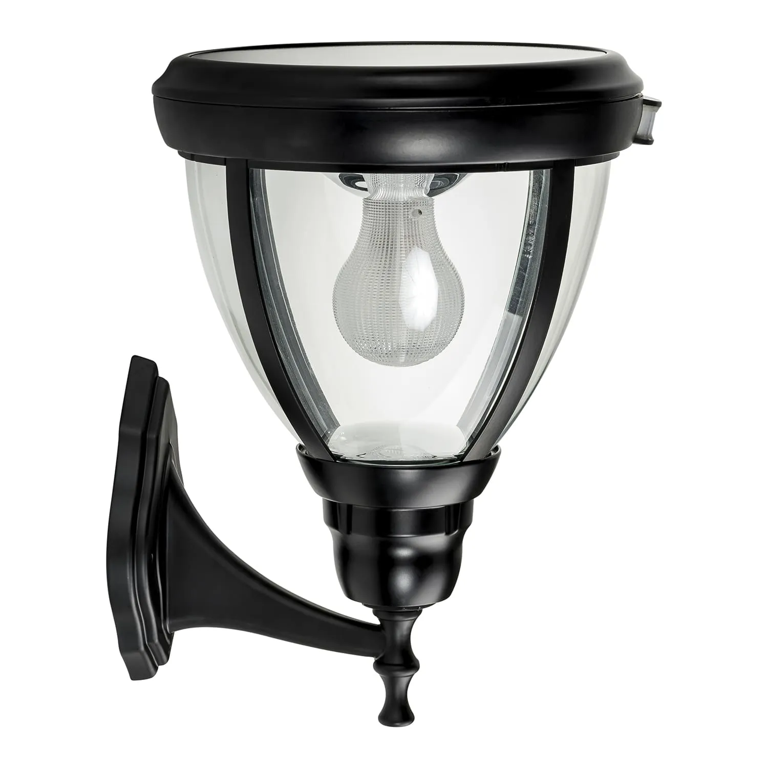 Traditional Wall Light with Motion Sensor 6w in Black Solar Lighting Direct