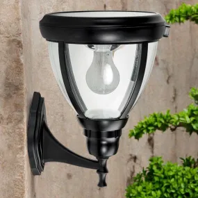 Traditional Wall Light with Motion Sensor 6w in Black Solar Lighting Direct