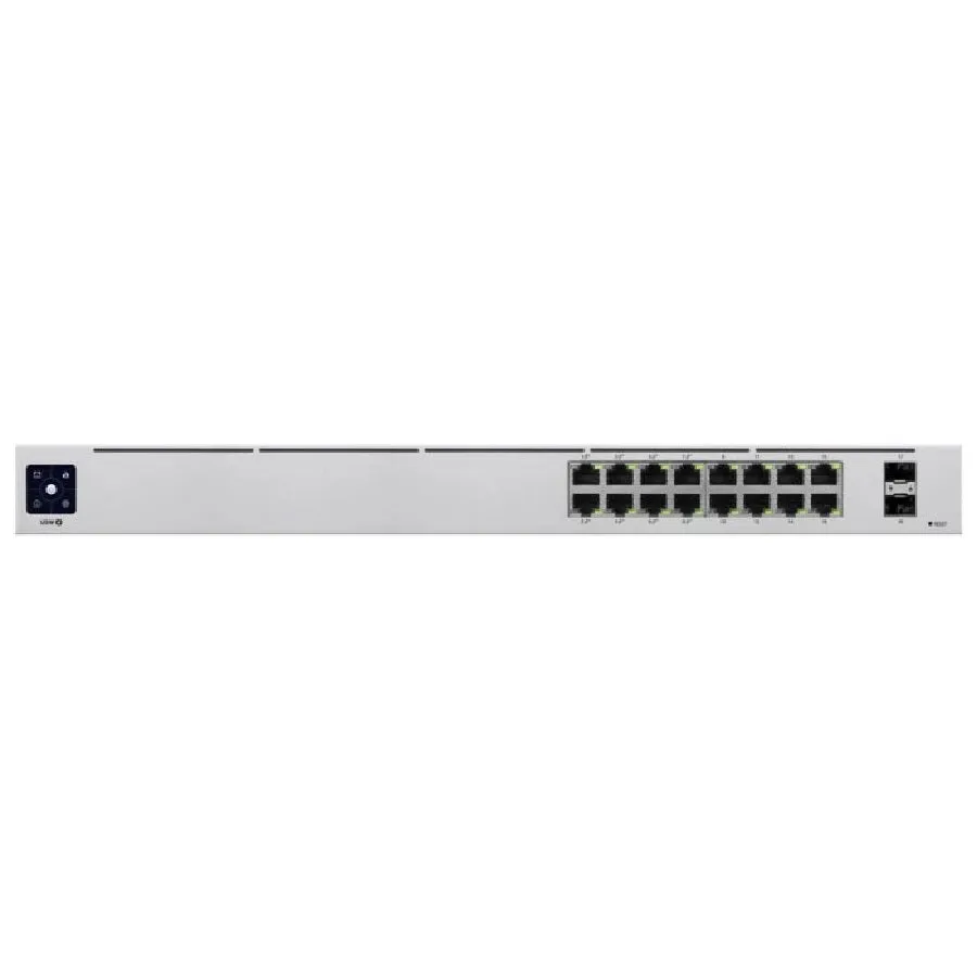 Ubiquiti UniFi Switch 16 Port Gigabit 8PoE 42W 2SFP | USW-16-POE