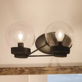 UHP2706 Contemporary Bathroom Vanity Light, 6.5"H x 14.125"W, Midnight Black Finish, Aberdeen Collection