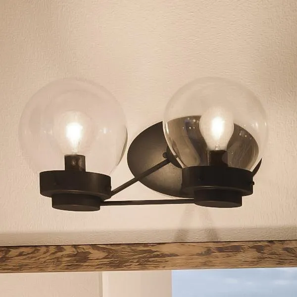 UHP2706 Contemporary Bathroom Vanity Light, 6.5"H x 14.125"W, Midnight Black Finish, Aberdeen Collection