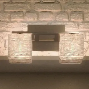 UQL2720 Modern Bathroom Light, 6.75"H x 15"W, Brushed Nickel Finish, San Diego Collection