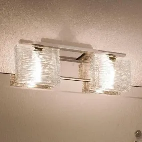 UQL2721 Modern Bathroom Light, 6.75"H x 15"W, Polished Chrome Finish, San Diego Collection