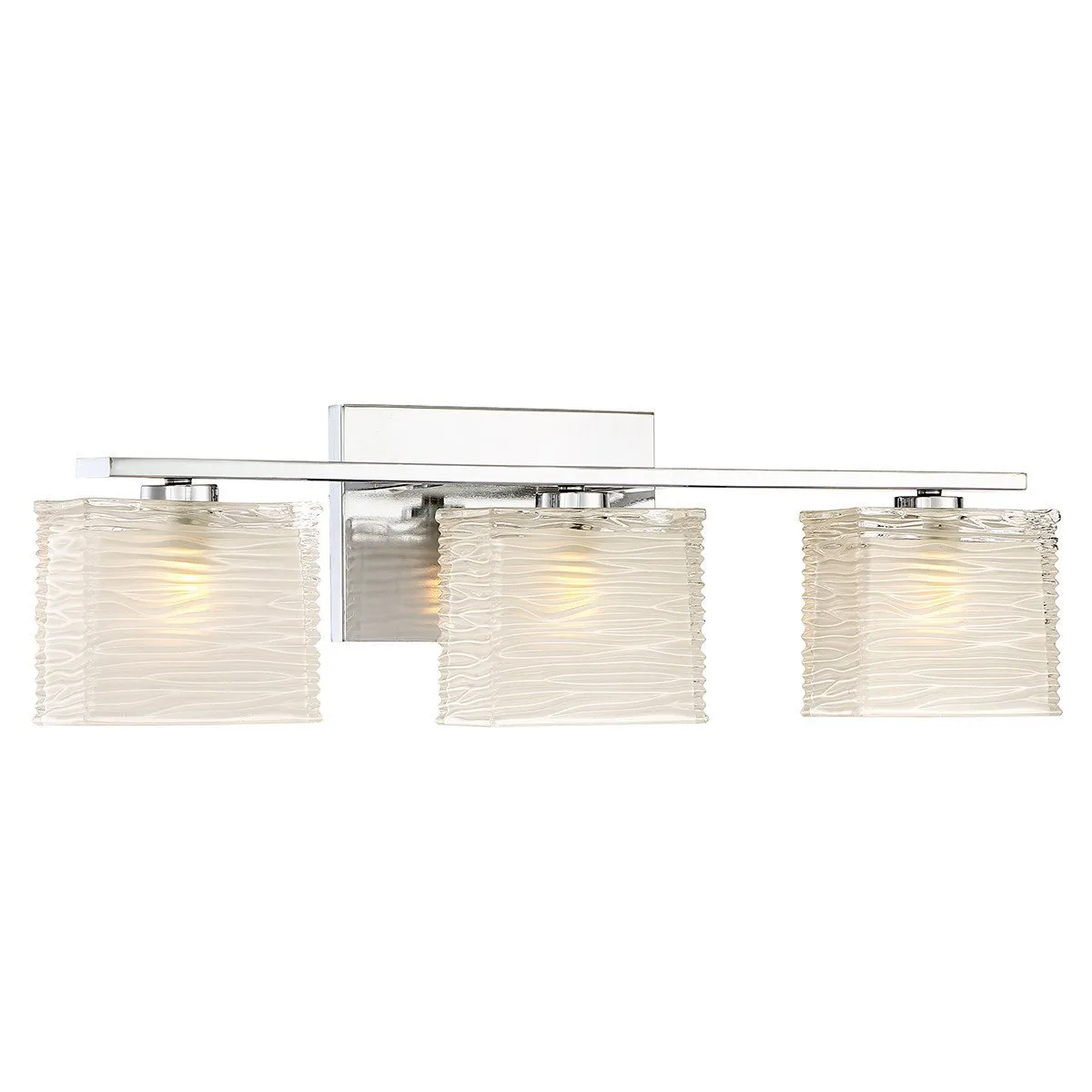 UQL2723 Modern Bathroom Light, 6.75"H x 22.5"W, Polished Chrome Finish, San Diego Collection