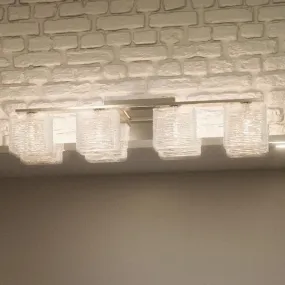 UQL2724 Modern Bathroom Light, 6.75"H x 32"W, Brushed Nickel Finish, San Diego Collection
