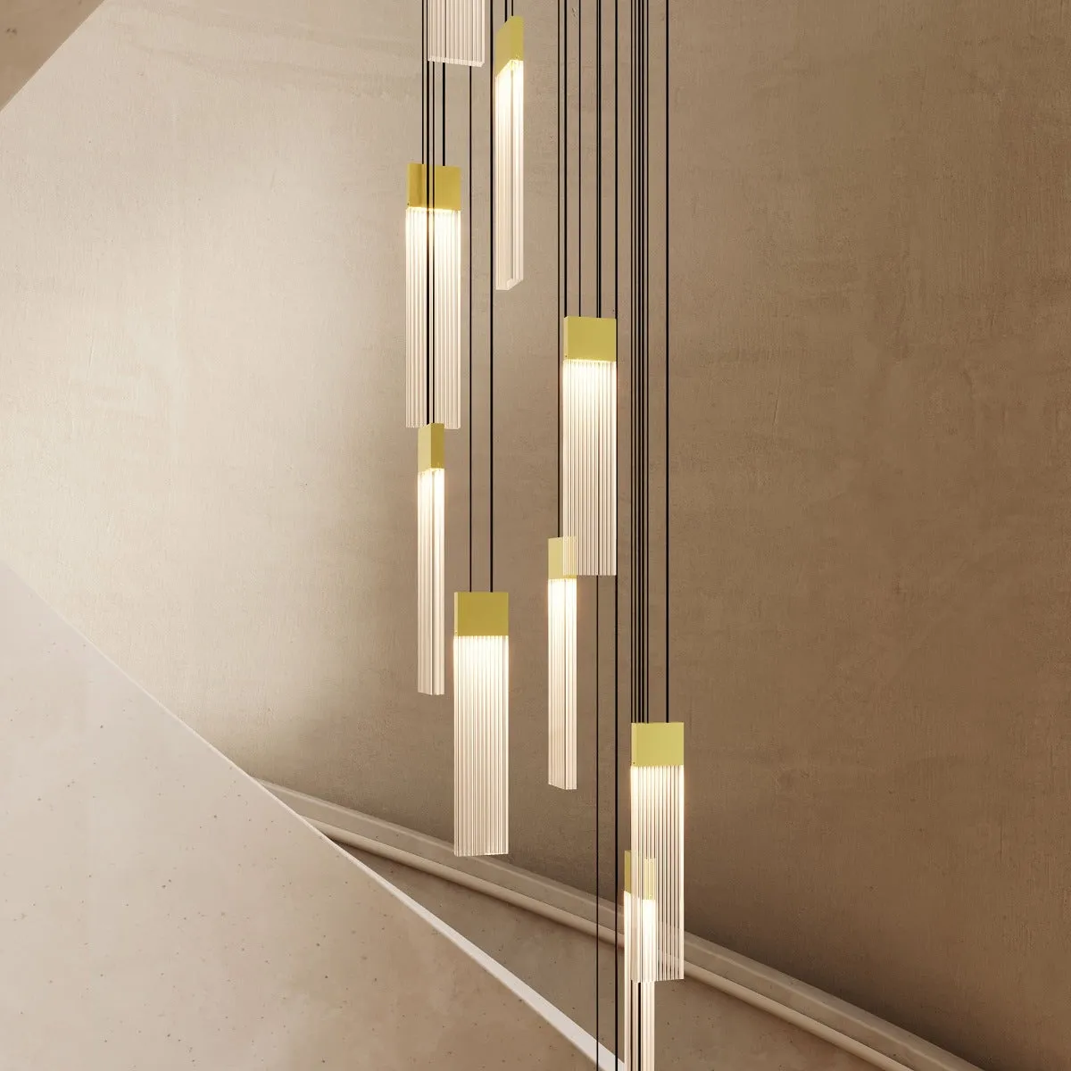 V Panels Multi-Light LED Pendant Light