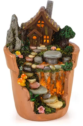 Vp Home Flowerpot Garden Cottage Solar Powered Led Outdoor Decor Light