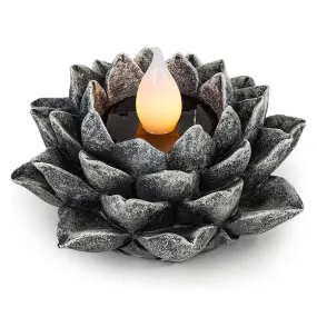 Vp Home Lotus Flower Solar Powered Led Outdoor Decor Garden Light