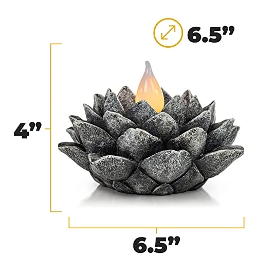 Vp Home Lotus Flower Solar Powered Led Outdoor Decor Garden Light