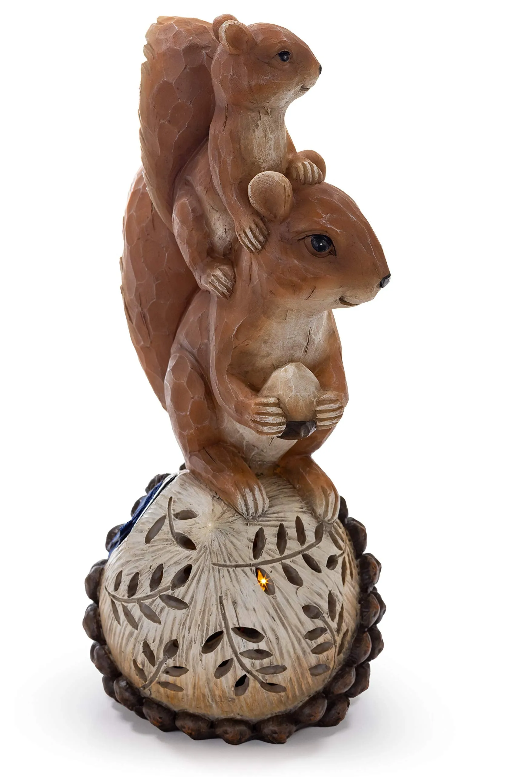 Vp Home Mom And Baby Squirrel Solar Powered Led Outdoor Decor Garden Light