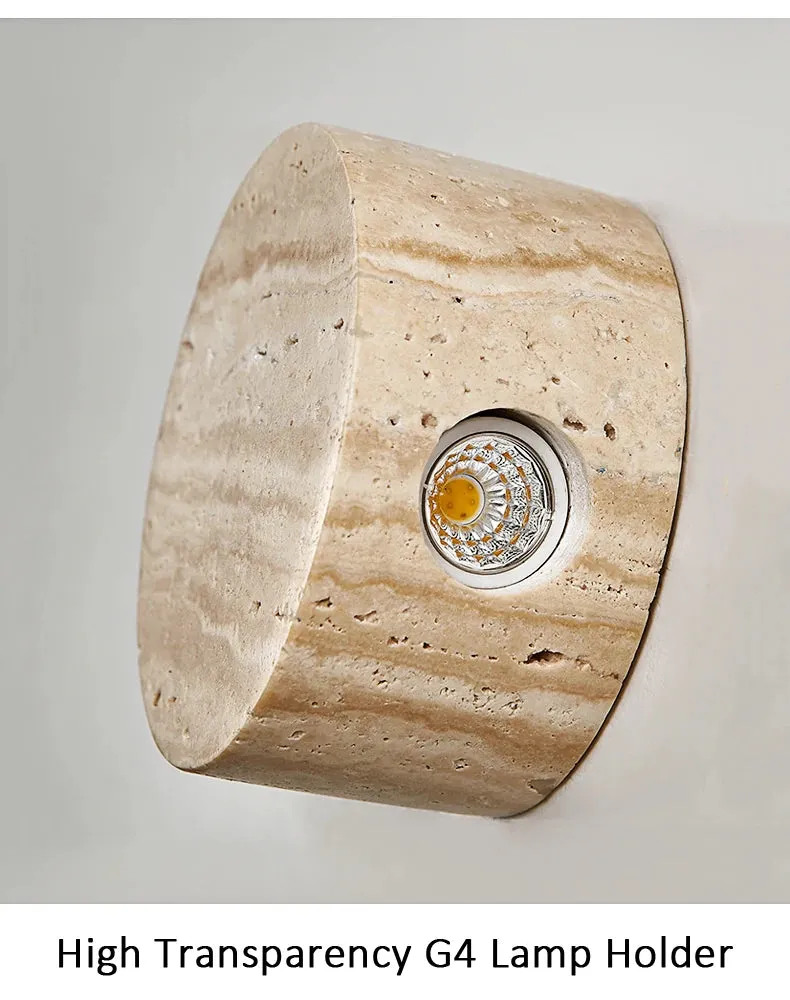 Wabi Sabi Natural Stone Wall Lamp