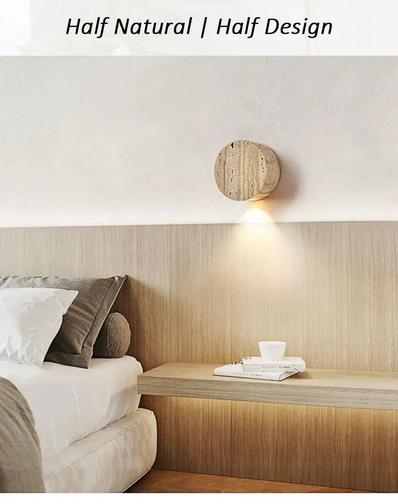 Wabi Sabi Natural Stone Wall Lamp
