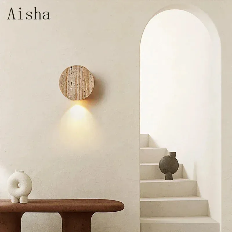 Wabi Sabi Natural Stone Wall Lamp