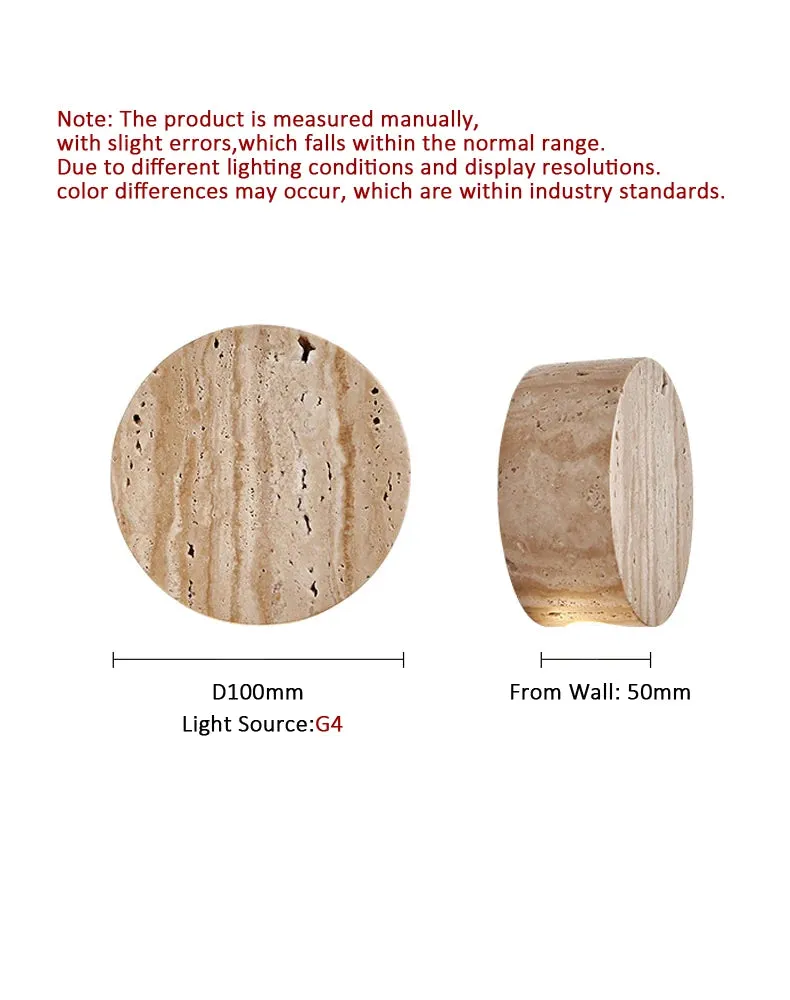 Wabi Sabi Natural Stone Wall Lamp