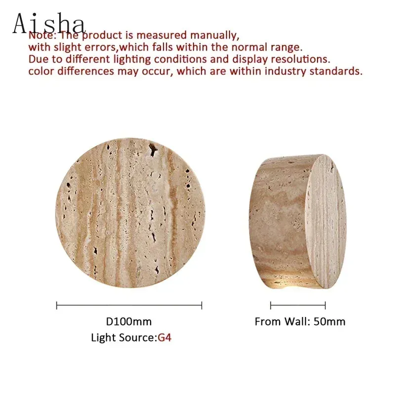 Wabi Sabi Natural Stone Wall Lamp