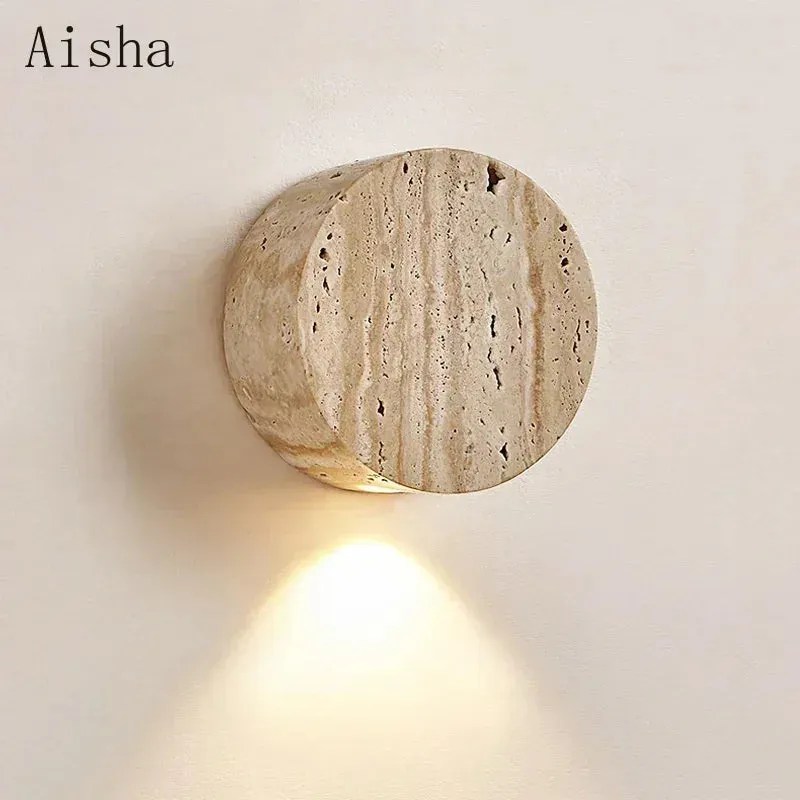 Wabi Sabi Natural Stone Wall Lamp